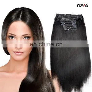 100% Virgin Brazilian Human Hair,hair Extension Clip,24 Inch Clip in Human Hair Extensions thumbnail-1