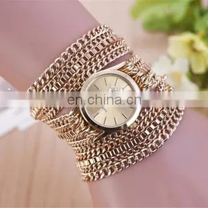 Newest Style Chain Bracelet Watch Gold Watch thumbnail-1