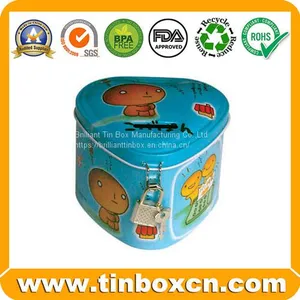 Metal Tin Coin Bank With Lock Saving Money Box for Gift thumbnail-4