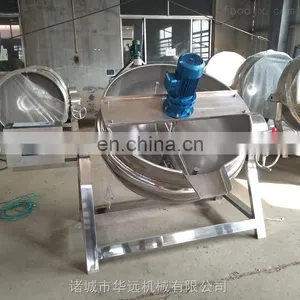Stainless Steel Steam Electrical Heating Jacket Cooking Kettle for Sale thumbnail-5
