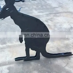 Corten Steel Sculpture Kangaroo Weathering Steel thumbnail-2