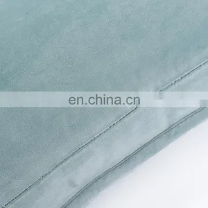 Mint Green Polyester Velvet Quilt Embroidery Cushion/pillow Decorative Throw Pillow thumbnail-3