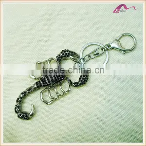 Fancy Real Crystal Scorpion Keychain Manufacturers In China thumbnail-1