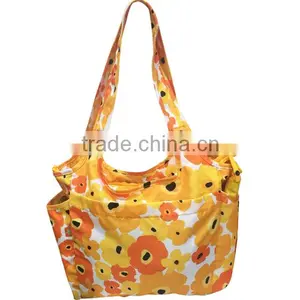 2016 Fancy Yellow Tote Diaper Bag for Mummy thumbnail-2