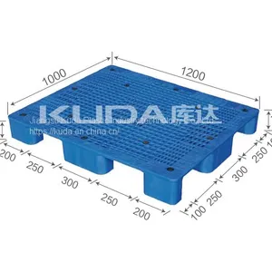 High-density Virgin PE of China Manufacturer 1210E WGJJ PLASTIC PALLET thumbnail-1