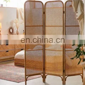 Rattan Cane Webbing Divider - Folding Screen - Room Divider Ms Rosie :+84 974 399 971 (WS) thumbnail-4