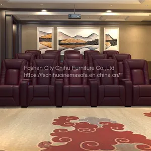 Luxury Design Amazon Hot Sale Cinema Sofa Home Theater Seating Electric Recliner Motorized Reclining Chair Theater Furniture thumbnail-3