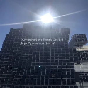 Yunnan Q235 Square Tube Wholesale Hot Dip Galvanized Square Tube 40 * 80 * 3 Square Tube Kunming Sales Square Tube thumbnail-1