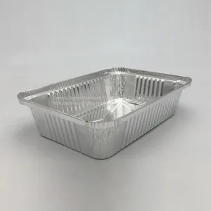 1000ml Rectangular Aluminium Foil Pan Takeaway Food Box thumbnail-1