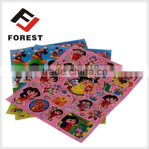 Supply Custom Adhesive Cartoon Sticker as Kids Sticker,labels for Different Shape of Cartoons thumbnail-5