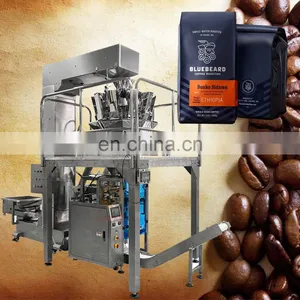 Automatic 1 Ib Coffee Bean Aluminum Foil Bags Filling Packaging Machine With Valve 1kg Coffee Vacuum Packing Machine thumbnail-1