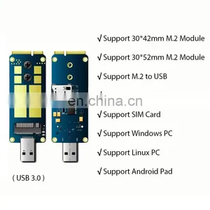 M2 to USB/MiniPCIe Adapter Support 4G 5G M.2 Module USB3.0 M2 MiniPCIe Adapter thumbnail-2