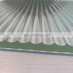 Ribbed Laminated Tempered Glass Fluted Laminated Glass 5+5mm or 6+6mm thumbnail-2