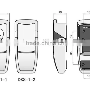 CE RoHS 2015 FEILEI DKS-1 Wenzhou Wholesale Zinc Alloy High Quality Metal Industrial Sliding Door Lock thumbnail-6
