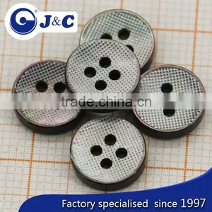 Laser Black Mother of Pearl Sea Shell Button thumbnail-1
