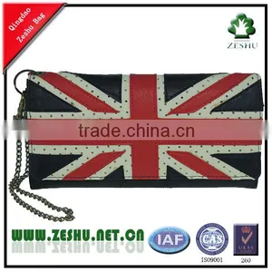 European Leather Chain Slim Wallet for Women thumbnail-1