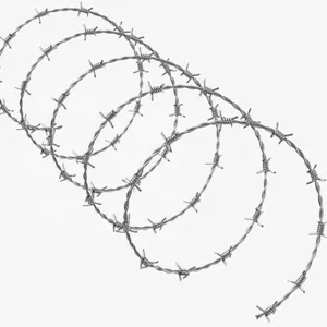 Diamond Mesh Razor Wire Fence Fence Strand for Sale Double Strand Price Double Twist Barbed Wire thumbnail-4