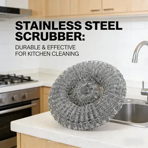 Galvanized Steel Wool Cleaning Ball for Cast Iron Seasoning Prep and Cleaning thumbnail-1