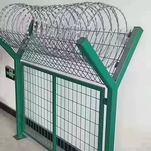 Hot-Dipped Galvanized or PVC Coated Razor Blade Wire for Secure Fencing thumbnail-2
