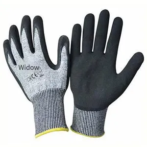 Enkerr Black Nitrile Frosted Foamed Level 5 Cut-resistant Gloves Ms851045 Nitrile Frosted Gloves thumbnail-4