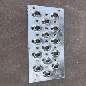 Anti-slip Perforated Mesh Pattern Plate, With Alligator Mouth Holes, Suitable for Pedestrian Walkways, Cutting and Bending Services Available thumbnail-1