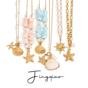 316L Stainless Steel Necklace With 18K Gold PVD Coating & Hypoallergenic Finish thumbnail-2