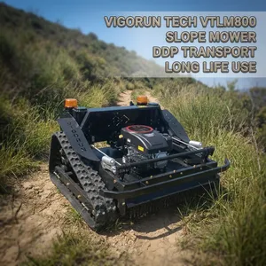 Remote Operated Caterpillar Rotary Mower China Manufacturer Factory Direct Sales Radio Controlled Slasher Mower thumbnail-1