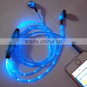 Recharge LED Glowing Earphone(Flat-ear) thumbnail-1