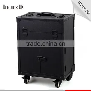 PVC Rolling Case Trolley Beauty Tool Case Makeup Storage Case thumbnail-1