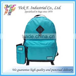 Nylon + 420D Polyester Blue Color Casual Backpack With Tablet Compartment + Mobile Phone Pouch thumbnail-1