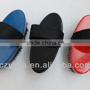 Wooden Horse Cleaning Brush With Nylon Strap/grooming thumbnail-1