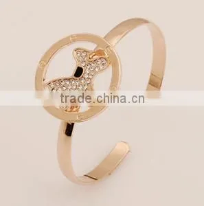High Quality Lovely Rose Gold Dog Charm Animal Bracelet thumbnail-3