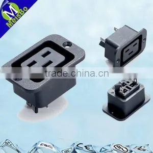 3 Flat Pin 10A 250V AC Male and Female Electric Plug Socket SS-130A thumbnail-2