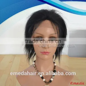 Wholesale Cheap Human Hair Photos of Wigs for Men Lace Wig Man thumbnail-1