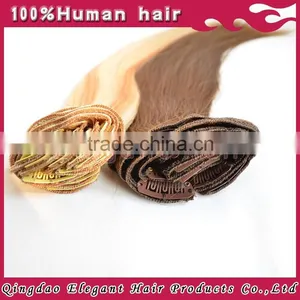 AAAAAA Long Curly Clip in Human Hair Extension thumbnail-1
