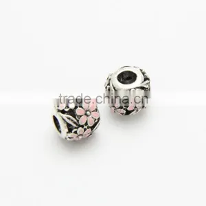 Anti-silver Hollowed-out Diy Zinc Alloy Bracelets and Necklaces Hole Beads thumbnail-3
