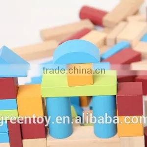 Wood Blocks Building Toy Educational Toys Wooden Castle thumbnail-1