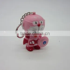 Hot Sell Plastic LED Flashing and Sound Keychain thumbnail-2