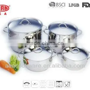 Certified by LFGB, FDA Stainless Steel Cookware With Induction Bottom thumbnail-1