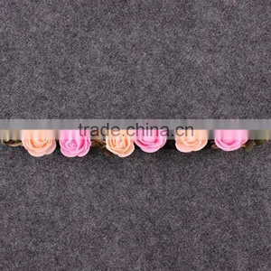 Hot-sales Baby Flower Headband Toddler Summer Flet Flower Headband Kids Flower Elastic Headband Wh-1753 thumbnail-3