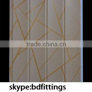 India Pakistan Waves Laminated Fireproof Panel Fireproof Pvc Wall Panel thumbnail-4