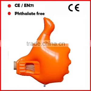 Red Color Phthalate Free Pvc Inflatable Hand/inflatable Fingers/promotional Inflatable Hand thumbnail-1
