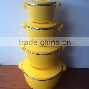 3986 Plastic Stainless Steel Round Casserole thumbnail-1