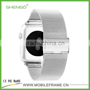 Shengo High Quality Genuine Stainless Steel Watch Strap For Apple Watch With Band Adapter thumbnail-1