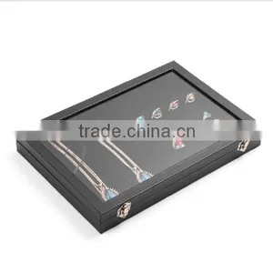 Mirrored Velvet Jewelry Display Tray Ring Display Box thumbnail-2