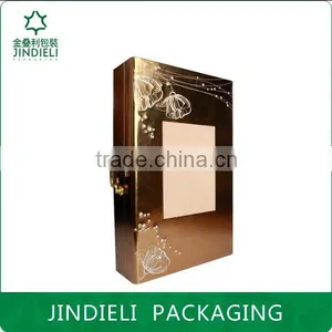 Embroidery Design Brown Cosmetic Box Packaging thumbnail-2