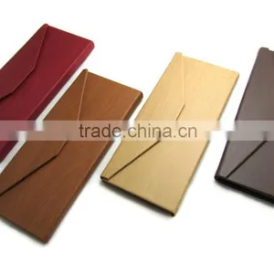 Handmade Glasses Cases/ Imitation Wooden Grain PU Cases thumbnail-1