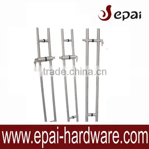 Stainless Steel Glass Pull Handle With Lock for Glass Door thumbnail-1