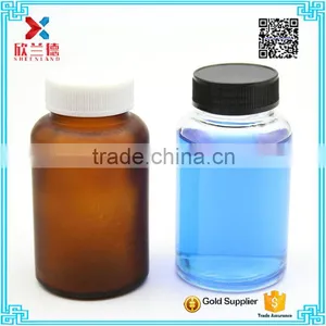 Amber and Clear Cylinder Glass Pharmaceutical Pill Bottle 130ml thumbnail-2