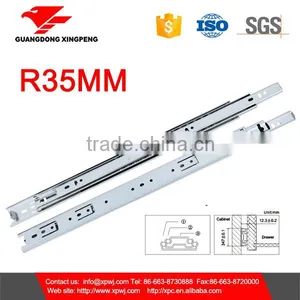 45MM Hardware Furniture Slide 3 Fold Full Extention 4 Balls Lever Release Stainless Steel Drawer Slide thumbnail-3